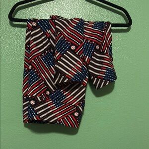Colorful Red, White, Blue ⚾️ Leggings